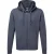 Russell Heren Authentieke Sweatshirt met volledige ritssluiting / Hoodie (Konvooi Grijs)