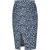 Gabardine kokerrok met print