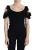 Dolce & Gabbana Zwarte Tanktop Dames Met Franjes Katoenen Damesblouse