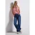 Street One Dames Jersey top met rimpels in Roze