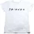 Friends Dames/dames Logo Fitted T-shirt (Wit)