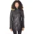 Dames gewatteerde leren parka jas-Curitiba