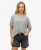 Superdry Vrouwen Studios T-shirt met Verlaagde Schouders Grijs