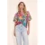 Tramontana gebloemde blouse blauw