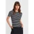 Gestreepte Geribde Brei Blouse