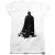 Batman Nauwsluitend T-shirt met cape voor dames (Wit)