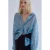 Mango geruite blouse – lichtblauw