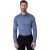 Desoto Luxury Hai overhemd slim fit blauw semi-wide collar