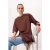 TRENDYOLMİLLA Dames Bruin Effen Kort Regular fit T-shirts