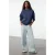 TRENDYOLMİLLA Dames Donkerblauw Effen Lang Oversized Sweatshirts