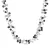 Valero Pearls Ketting  donkerblauw / zilver
