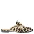 Babouche G-Lara-8 leren slippers met panterprint beige/zwart