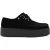 TUK Viva High Creeper Zwarte Suède Platform Veterschoenen Goth – AV6802