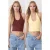 TRENDYOLMİLLA Dames Geel Effen Mouwloos Getailleerd Blouses