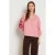 LOLALIZA gestreepte blouse met borduursels – roze
