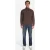 No Excess Sweater Full Zip Dark Brown