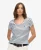 Studios T-shirt met Laag Uitgesneden Ronde Hals White