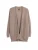 GOBI Cashmere Gebreid vest ‘Ajour Knit Open-Front Cashmere Cardigan’  taupe