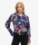 Getailleerd Jaren 70 Overhemd met Print Blauw