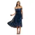 Damesjurk Goddiva Bardot Sequin & Lace High