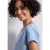 Street One Dames Shirt met boothals en schouderdetails in Blauw
