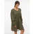 VERO MODA CURVE korte jurk broderie kaki