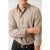 GUESS Ls Flannel Twill Shi English Brown Heathe