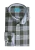 District Indigo Overhemd Ruit Groen Extra Longsleeve   43