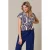 &Co Woman viscose blouse met print – donkerblauw