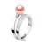 Ring Rush Verstelbare zoetwaterparels Round 7-8 mm Rose Jewelry 925