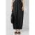 QS barrel broek met plooien – zwart