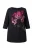 Ulla Popken Shirt  donkergroen / pink / zwart