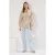 Trendyol Modest Dames Grijs Effen Lang Getailleerd Modest Overhemden