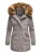 Marikoo dames winterparka met afneembare imitatiebontkraag & capuchon