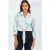 Geprinte Crop Shirt met Pompom Detail