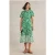 White Stuff Rua Jersey Shirt Dre Green Printed