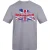Lonsdale T-shirt heren Union Jack (Grijs)