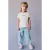 Mango Kids regular waist straight leg jeans – lichtblauw