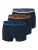 uncover by SCHIESSER Lange onderbroek ‘Cotton’  blauw / donkerblauw / oranje / wit