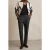 Reiss Belted Pleated Trouser Charcoal Grey