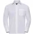 Russell Collection Heren Poplin Easy-Care Formeel Overhemd met Lange Mouwen (Wit)