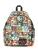EASTPAK Rugzak  aqua / aubergine / donkeroranje / zwart / wit