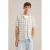 WE Fashion casual overhemd met textuur groen