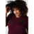 MS Mode T-shirt met borduursels Plus Size – donkerrood