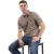 Weekend Offender Heren Geruit Kraag Katoenen Poloshirt (Steen)