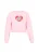 MYMO Sweatshirt ‘Pop’  rosa / lichtrood / zwart / offwhite