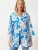Happiness İstanbul Kimono  blauw / zwart / wit