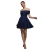 Mini Bustier Skater Dress in Crêpe Dames Goddiva