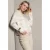 LOLALIZA gebreide gebloemde trui – beige