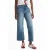 Desigual cropped jeans met borduursels – blauw
